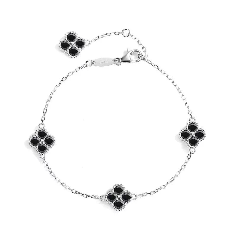 Amelia Clover Moissanite Bracelet
