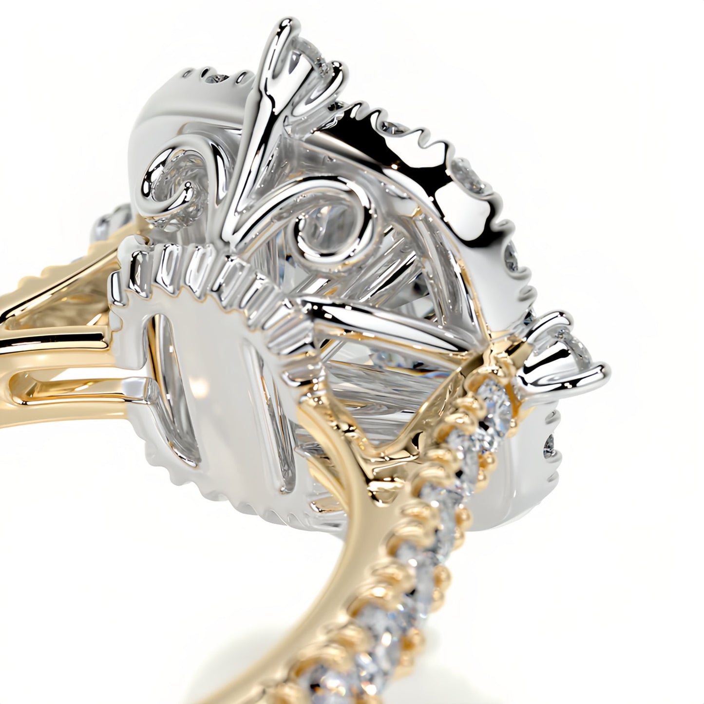 1.5CT Ariana Bezel Moissanite Rings