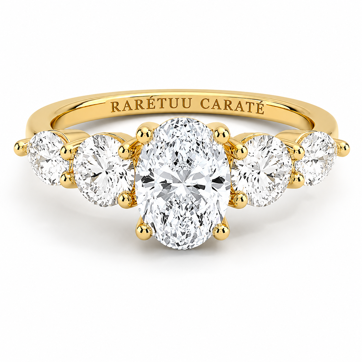 Queen Ella Oval Moissanite Ring