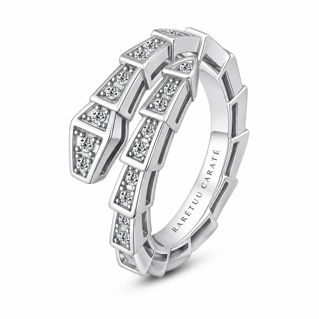 Serpentina Moissanite Ring