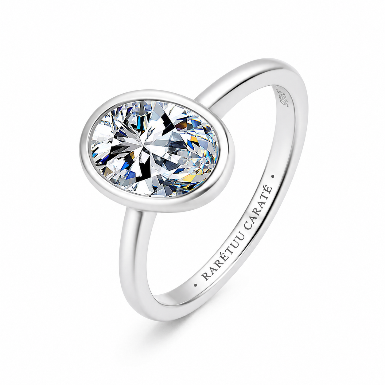 1CT Taylor Swift Oval Moissanite Ring