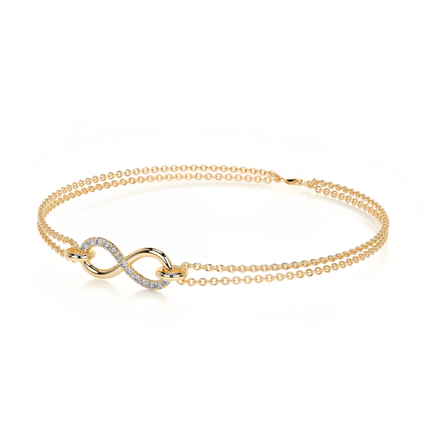 Luna Infinity Moissanite Bracelet