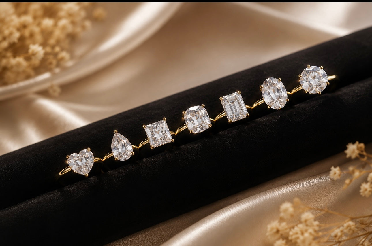 Made To Order - Queen Aurora Solid Gold Lab Diamond