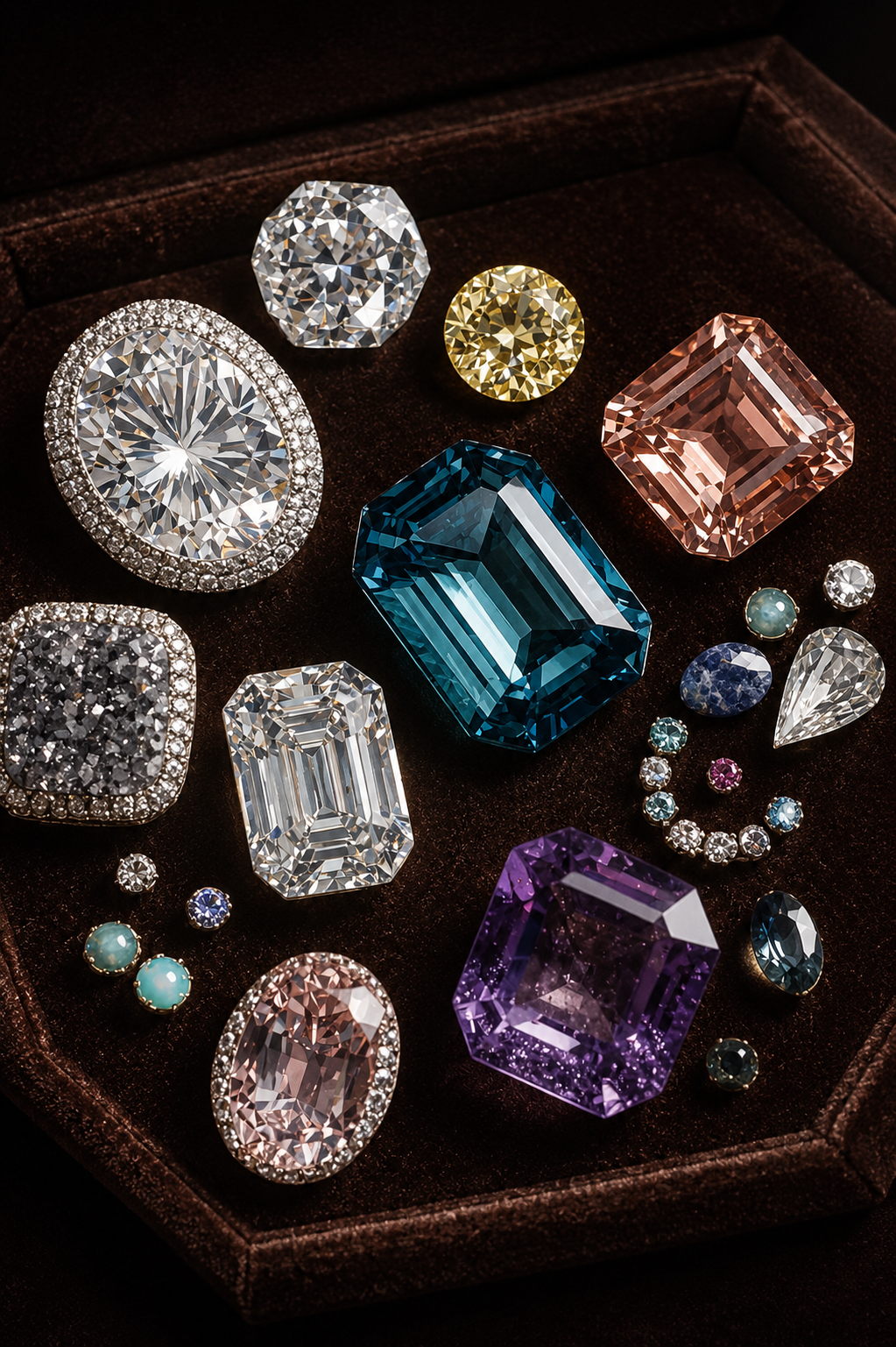 Colored gemstone rings