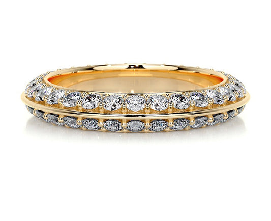 18K Adelia Full Infinity Moissanite Band (1.3mm)
