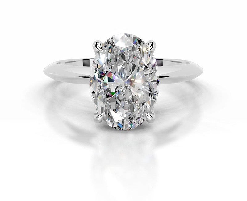 2CT Queen Anastasia Oval Solitare Lab Diamond
