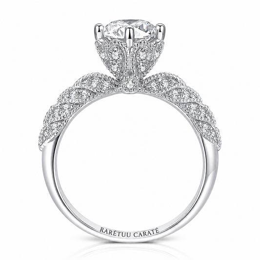 1CT Queen Hurrem Moissanite Ring