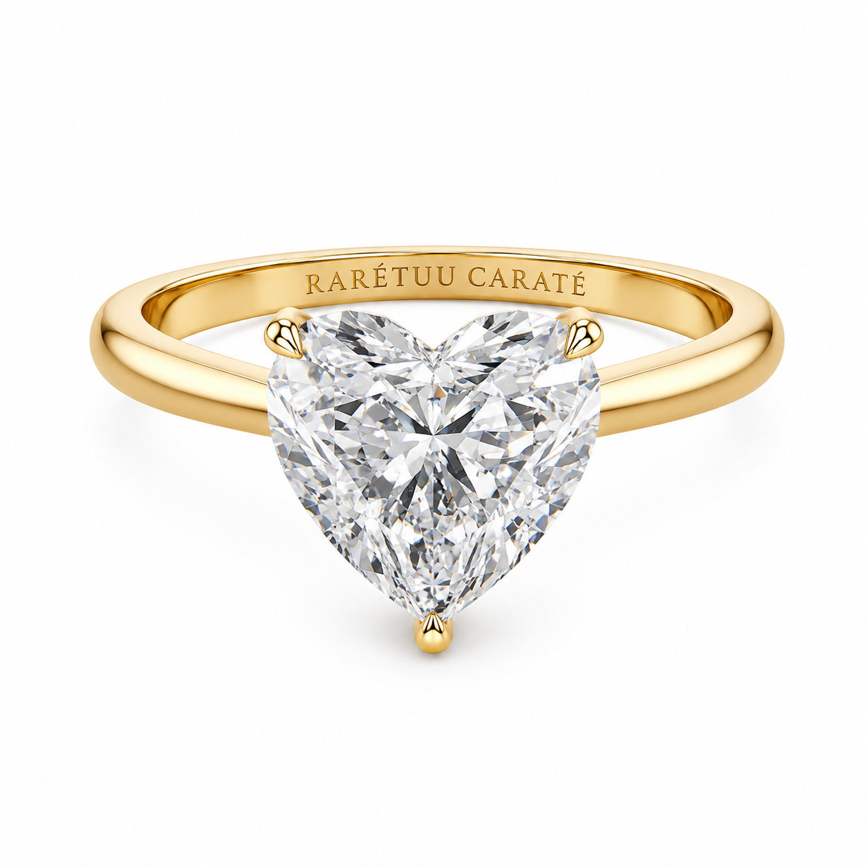 2CT Queen Laura Heart Moissanite Ring