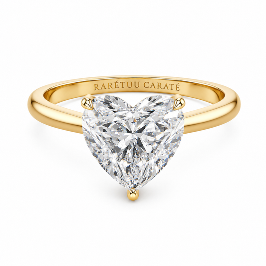 2CT Queen Laura Heart Moissanite Ring