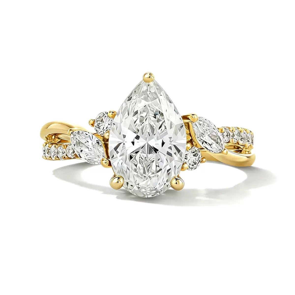 2CT Queen Natasya Moissanite Rings
