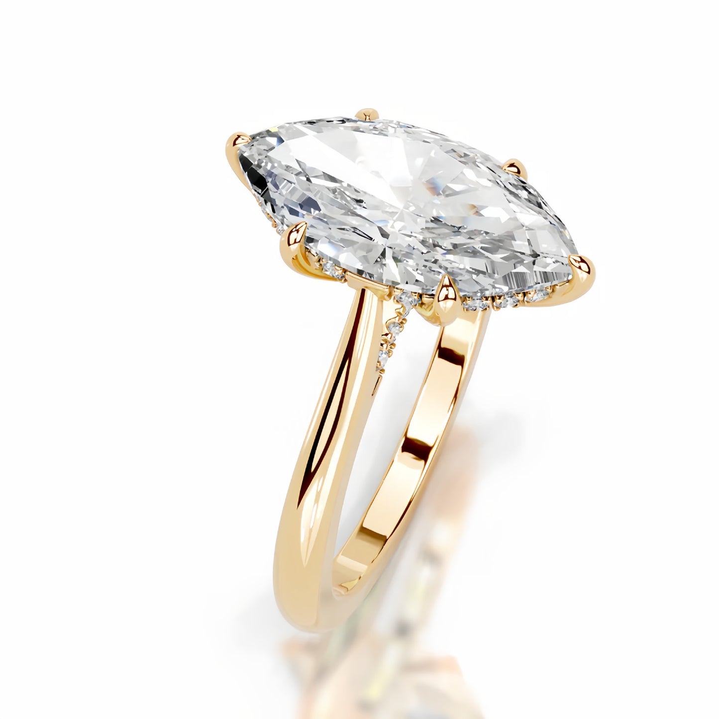 5CT Queen Laura Marquise Moissanite Ring