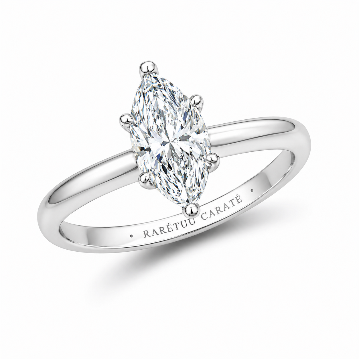 Queen Betty Marquise Moissanite Ring