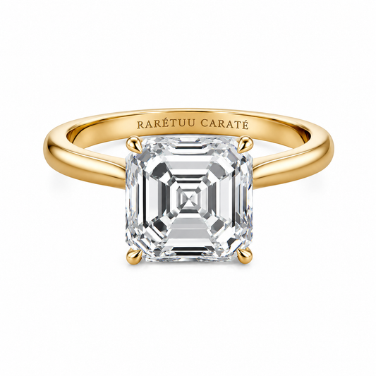2.5CT Queen Laura Asscher Moissanite Ring