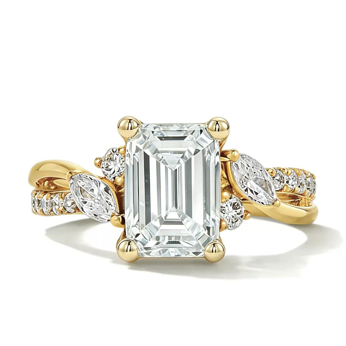 2CT Queen Natasya Moissanite Rings