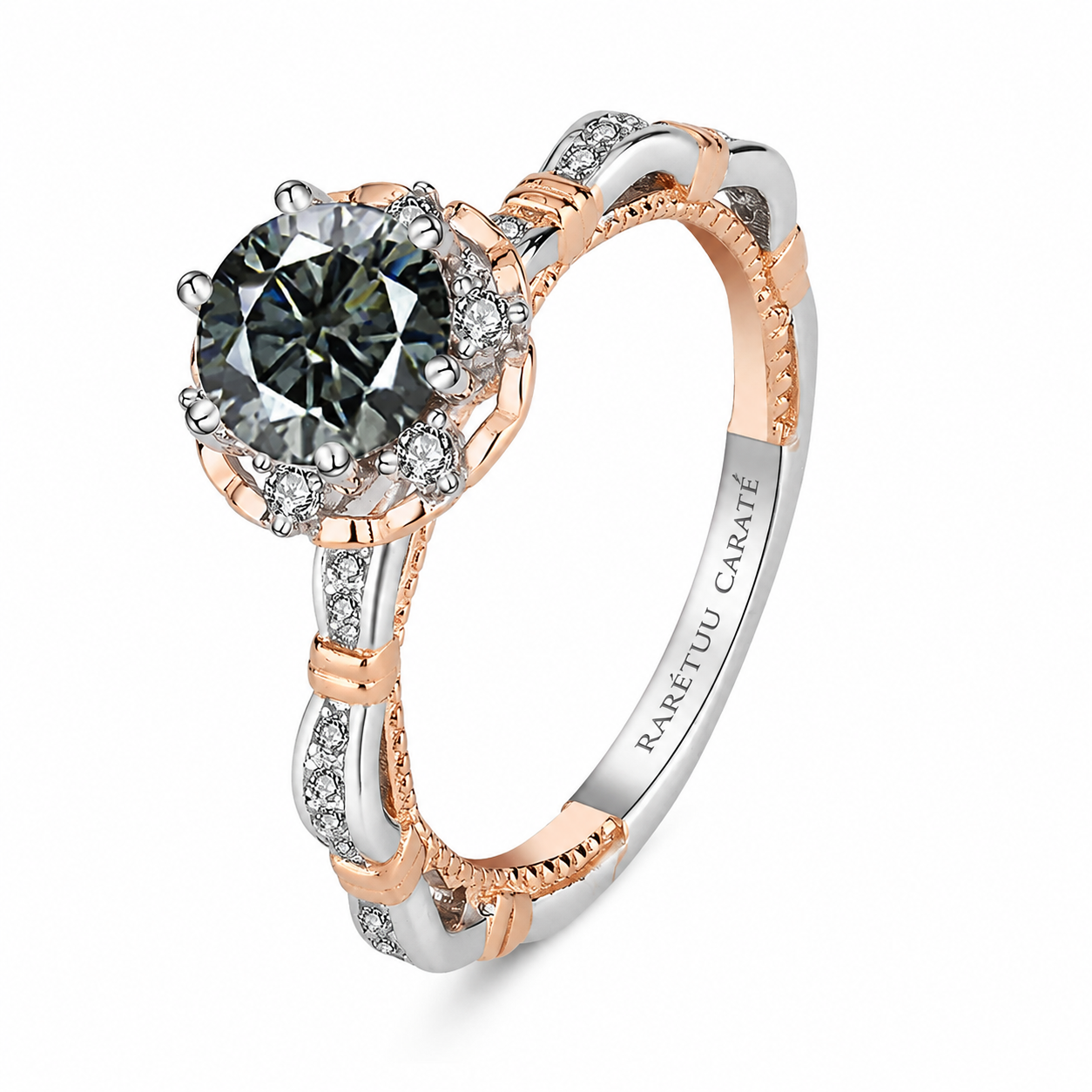 1CT Princess Mardiyah Moissanite Ring