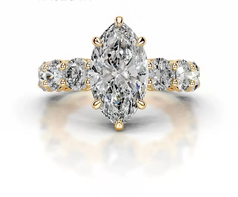 Queen Abby Moissanite Rings