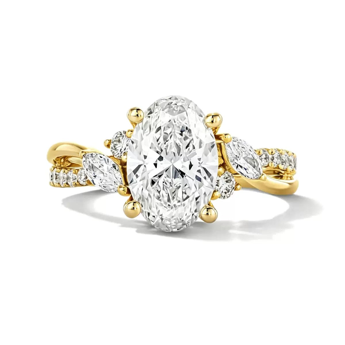 2CT Queen Natasya Moissanite Rings