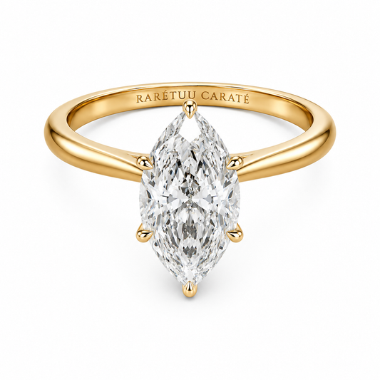 5CT Queen Laura Marquise Moissanite Ring