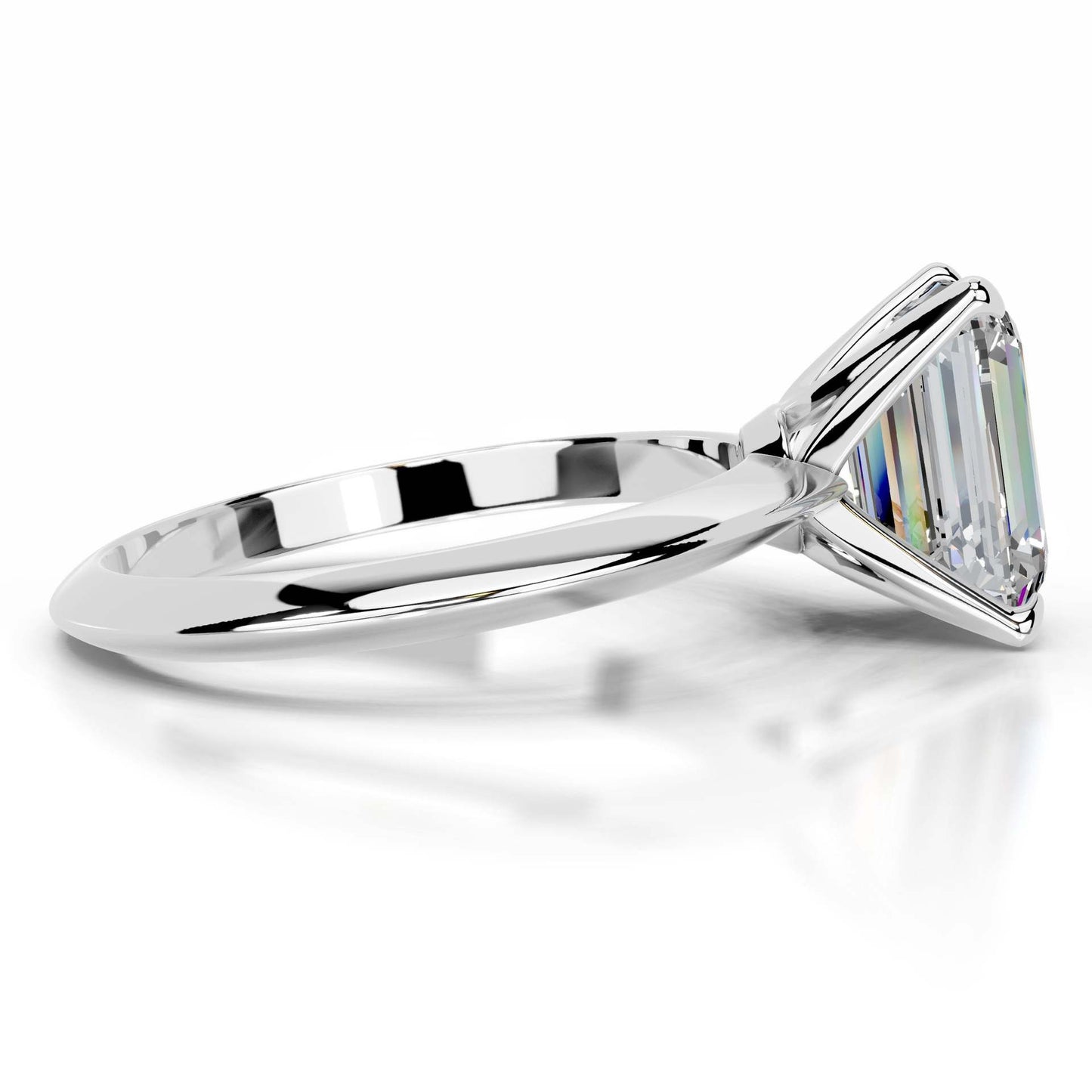 3CT Queen Anastasia Emerald Solitare Lab Diamond