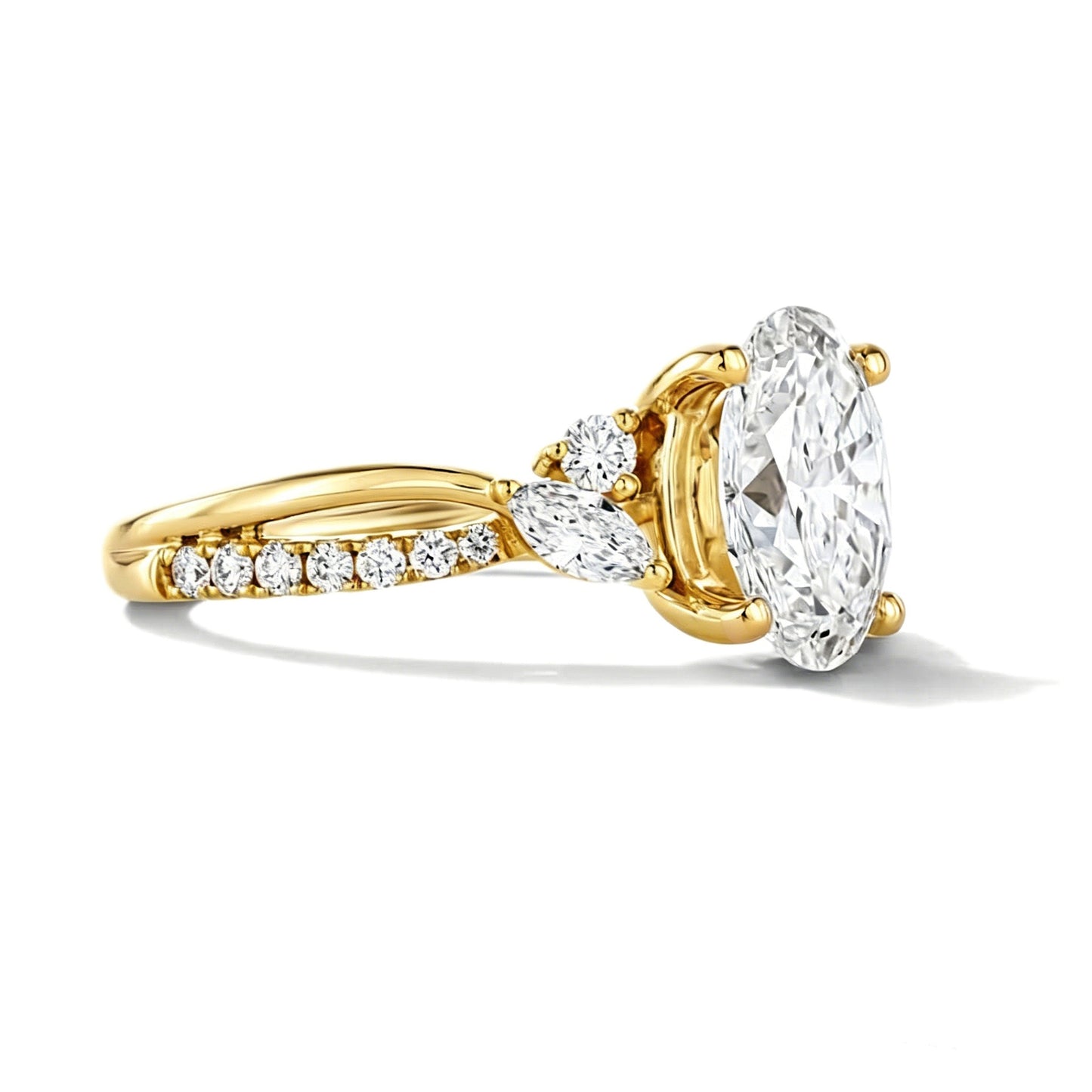 2CT Queen Natasya Moissanite Rings
