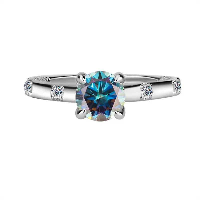 1CT Queen Eishal Moissanite Ring