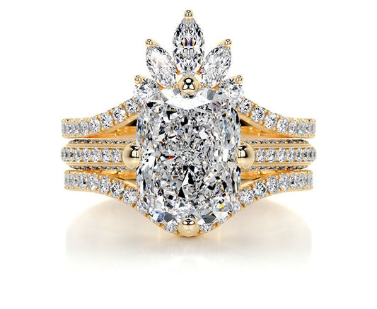 18K Queen Sarimah - 2 Carat Luxe  Crown Ring Moissanite Rings