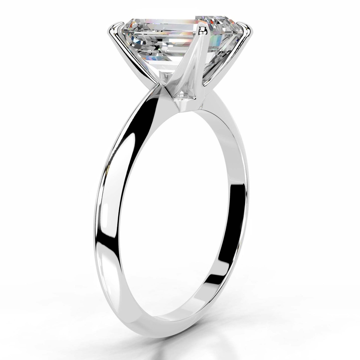 3CT Queen Anastasia Emerald Solitare Lab Diamond