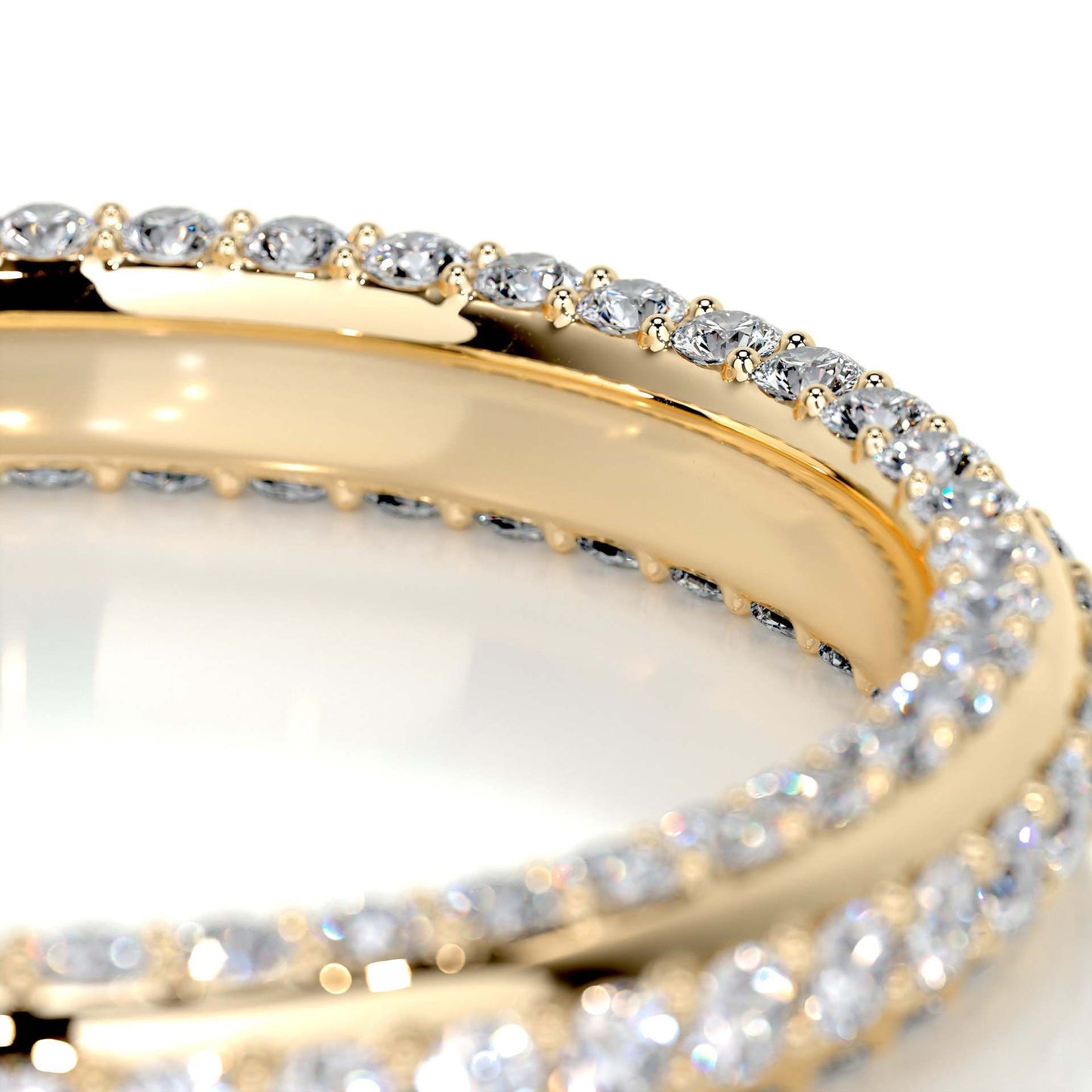 18K Aurelia Half Infinity Moissanite Band (1.2mm)