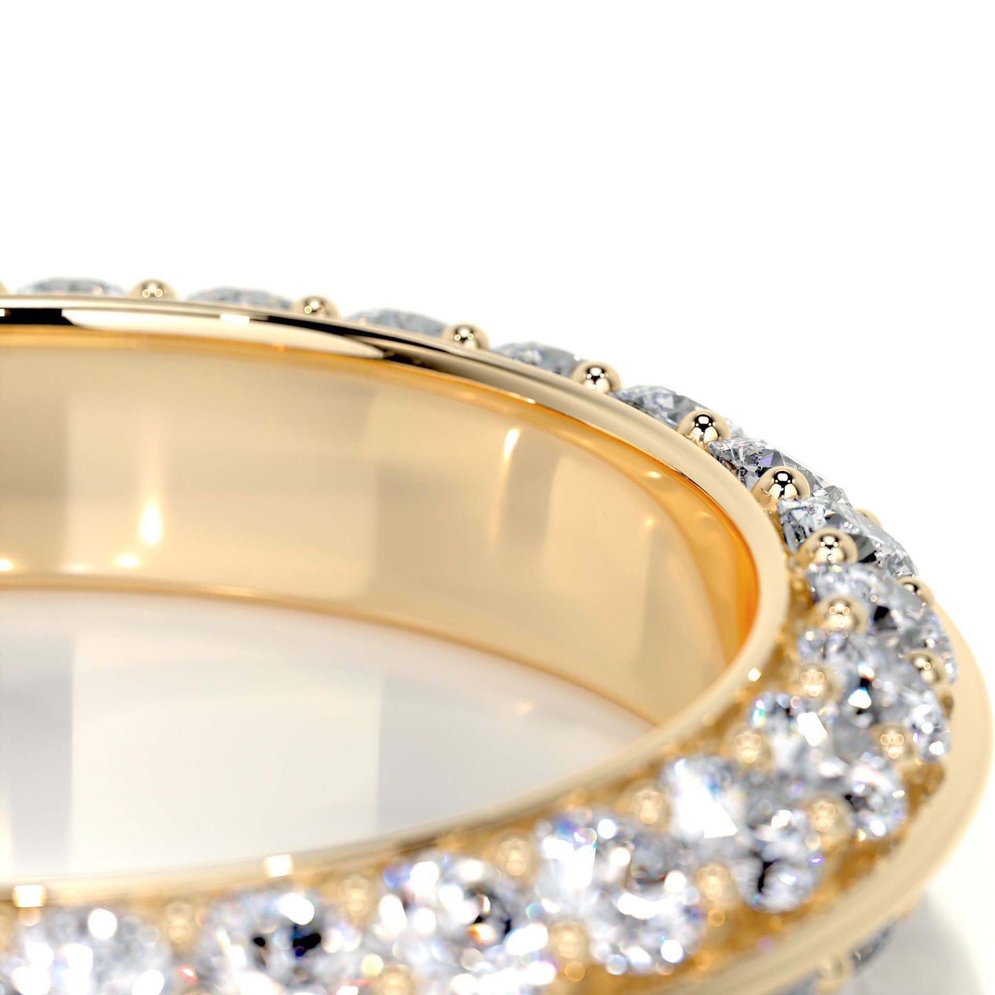 18K Adelia Full Infinity Moissanite Band (1.3mm)