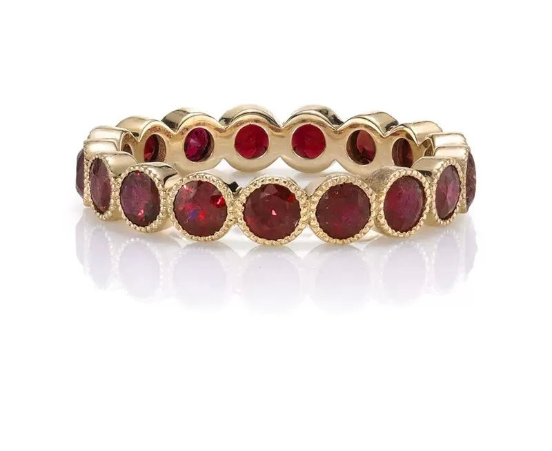 Queen Safiya Gemstone Eternity Ring