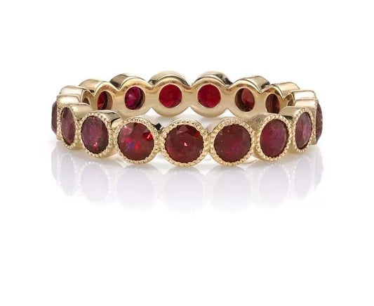 Queen Safiya Gemstone Eternity Ring