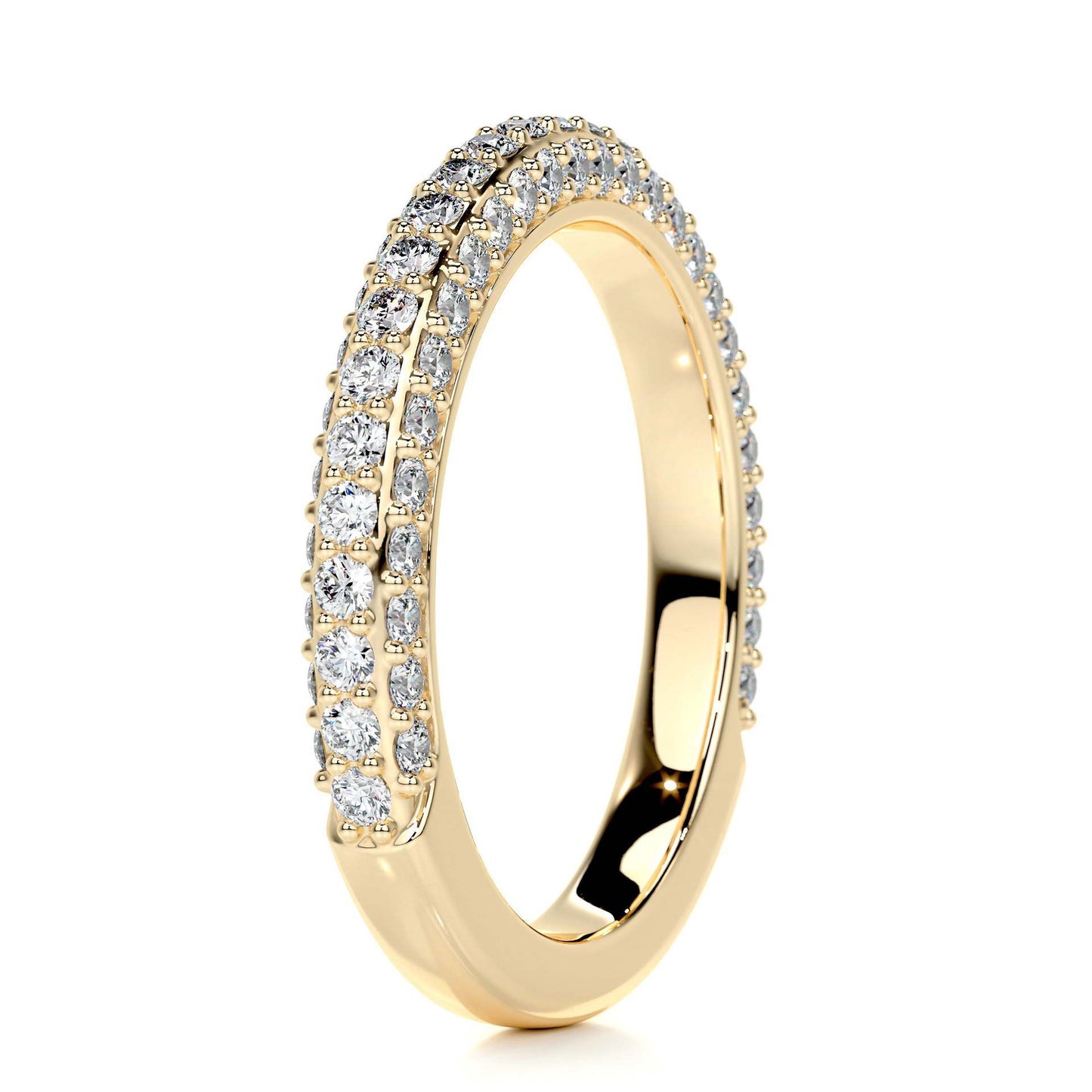 18K Aurelia Half Infinity Moissanite Band (1.3mm)