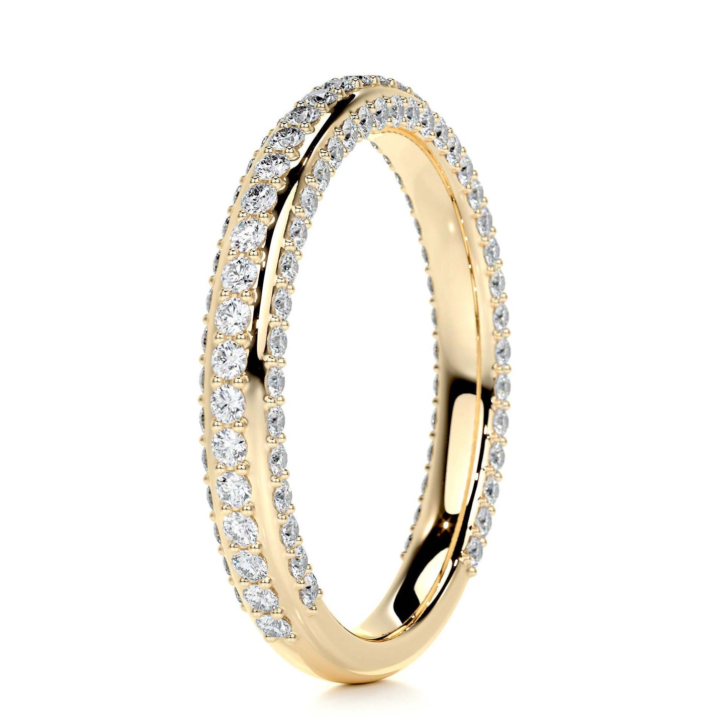 18K Aurelia Half Infinity Moissanite Band (1.2mm)
