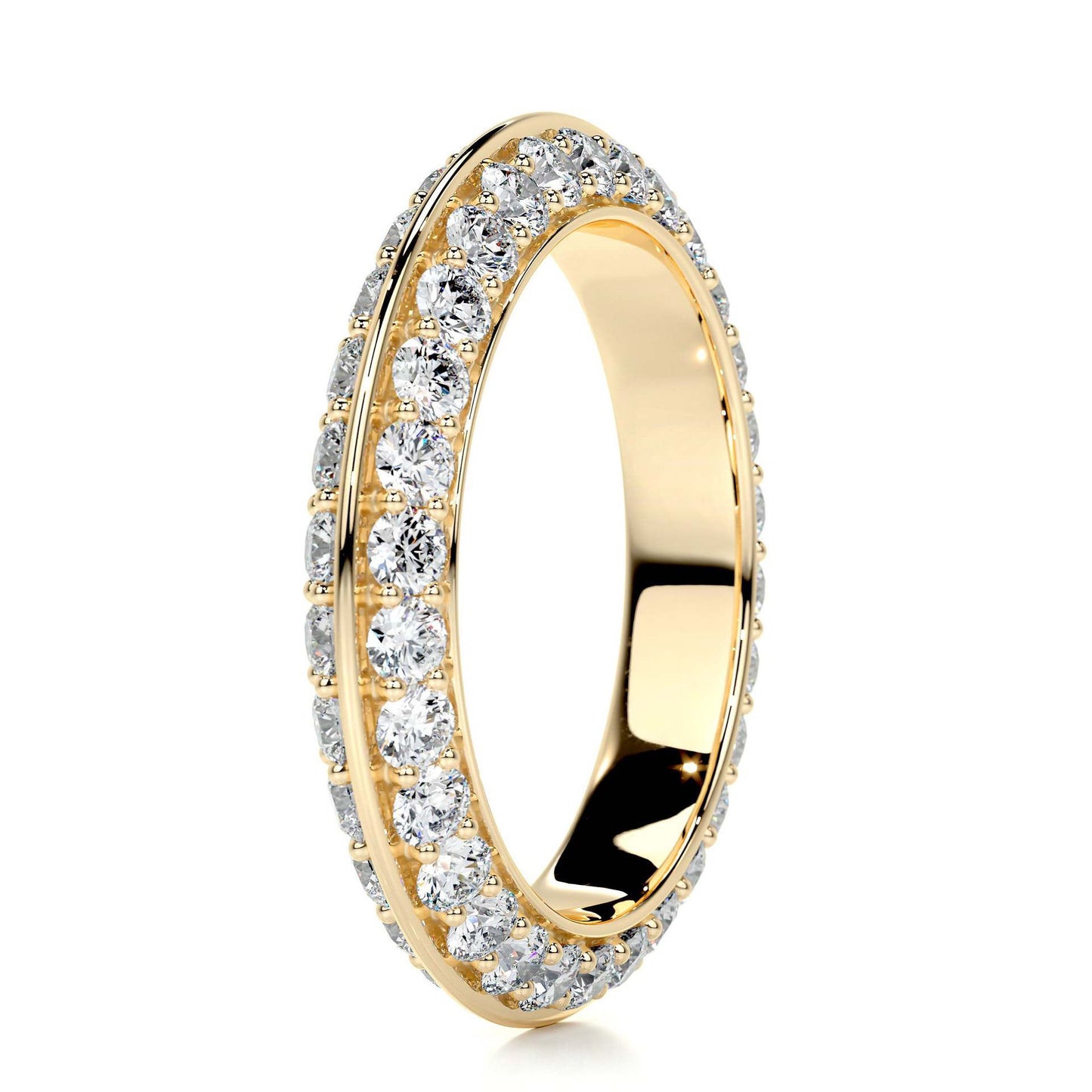 18K Adelia Full Infinity Moissanite Band (1.3mm)