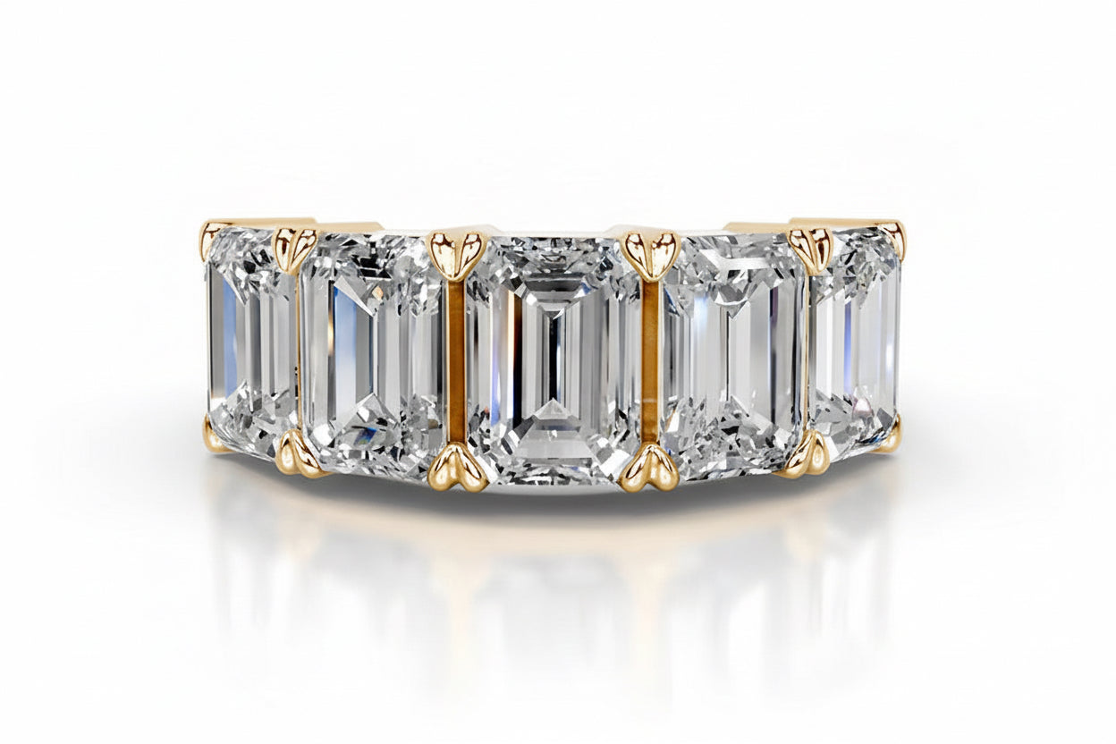 18K Grace Moissanite Bands