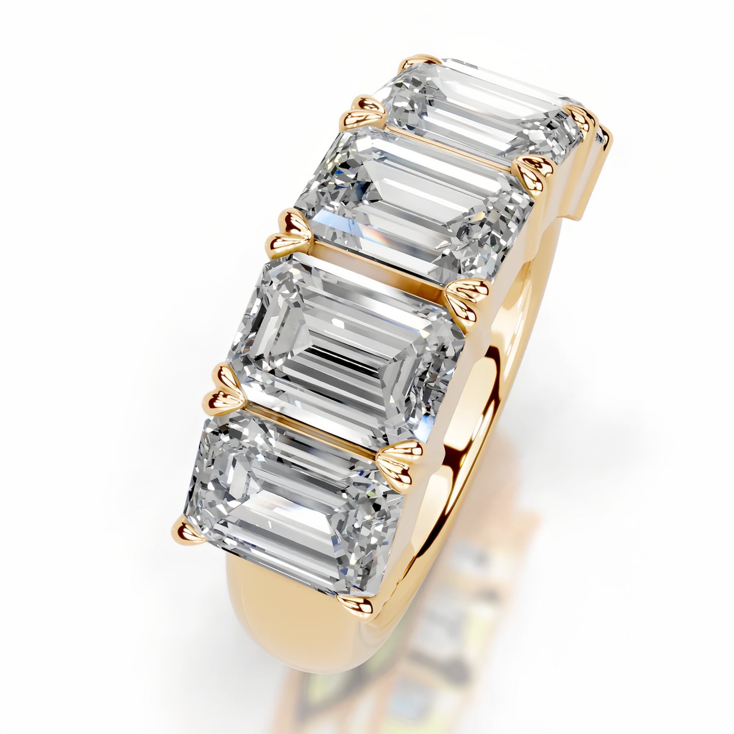 18K Grace Moissanite Bands