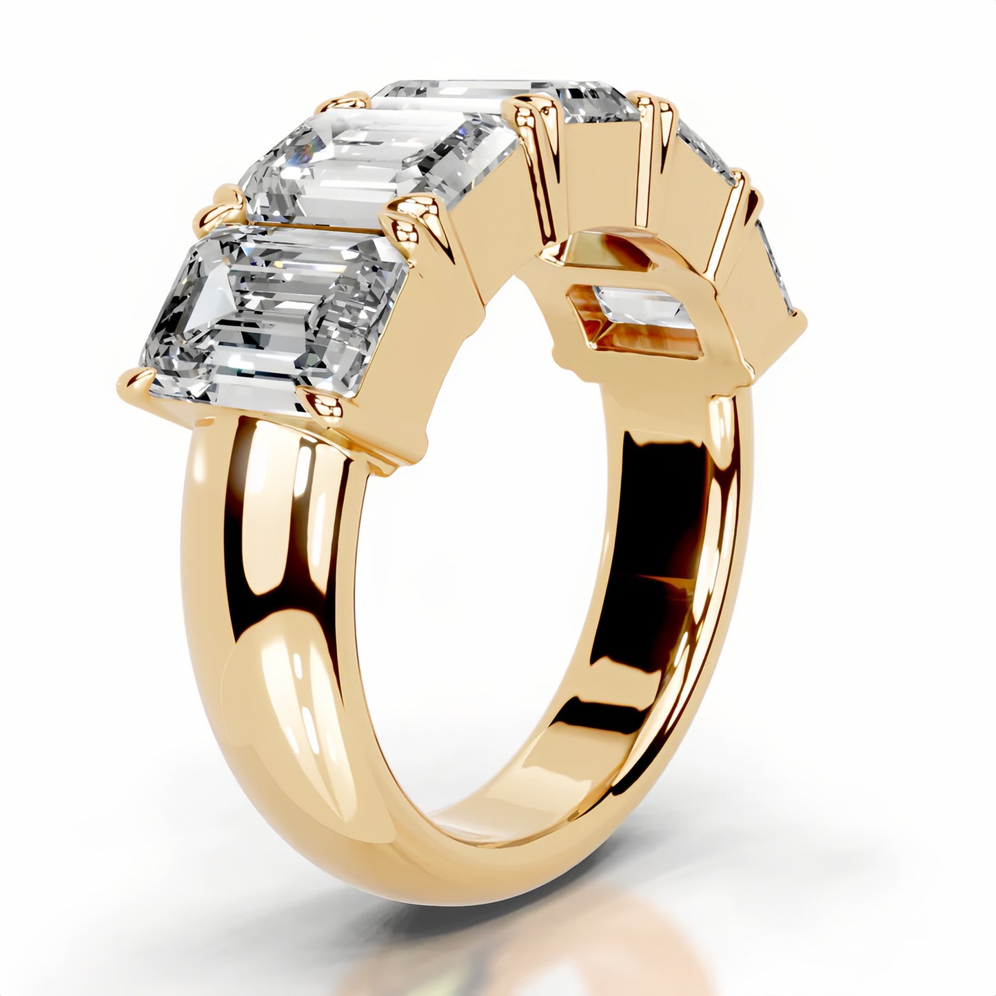 18K Grace Moissanite Bands