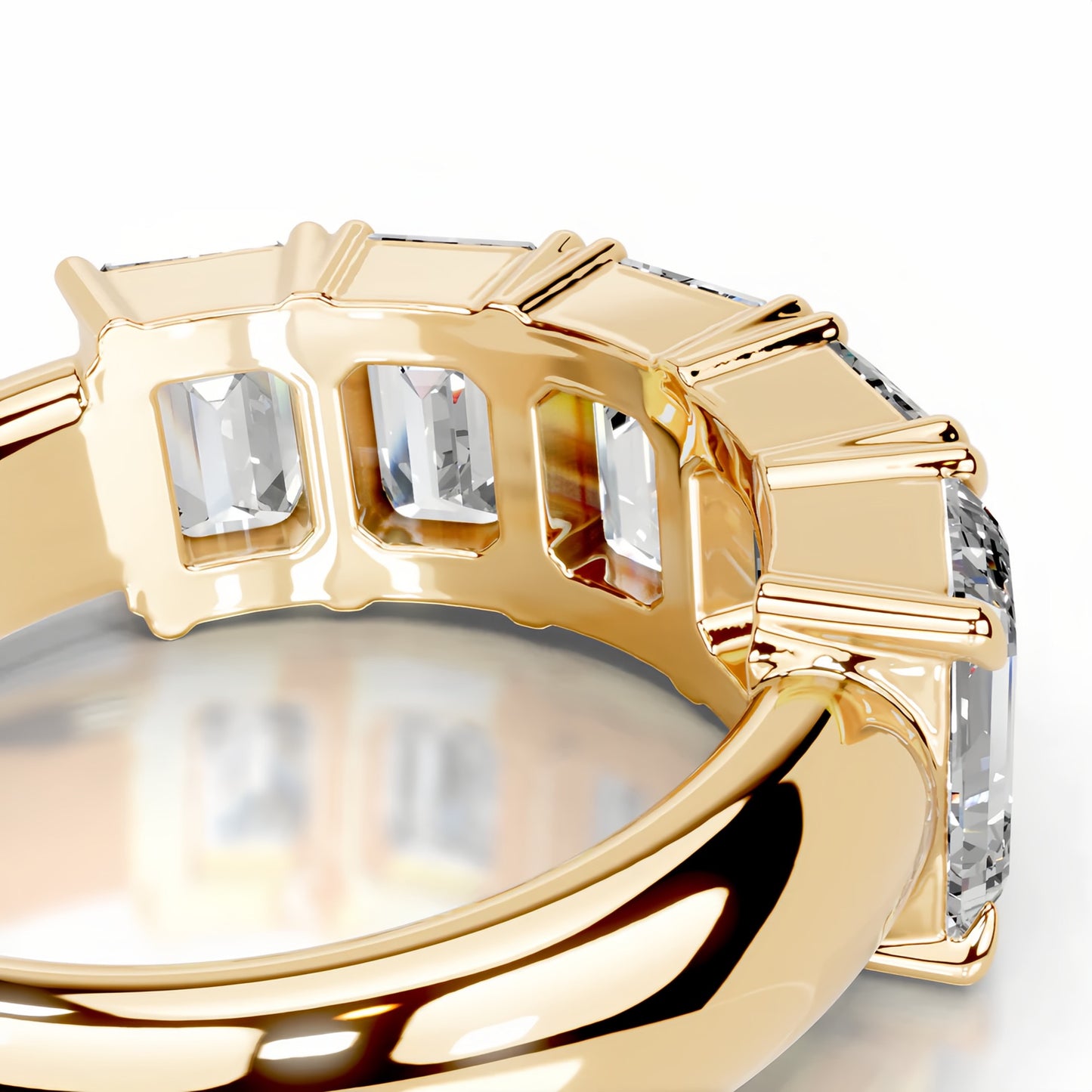 18K Grace Moissanite Bands