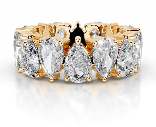 18K Criss Moissanite Bands
