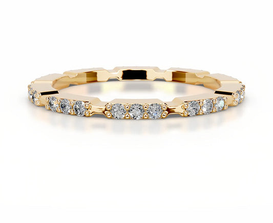 18K Lumière Moissanite Bands