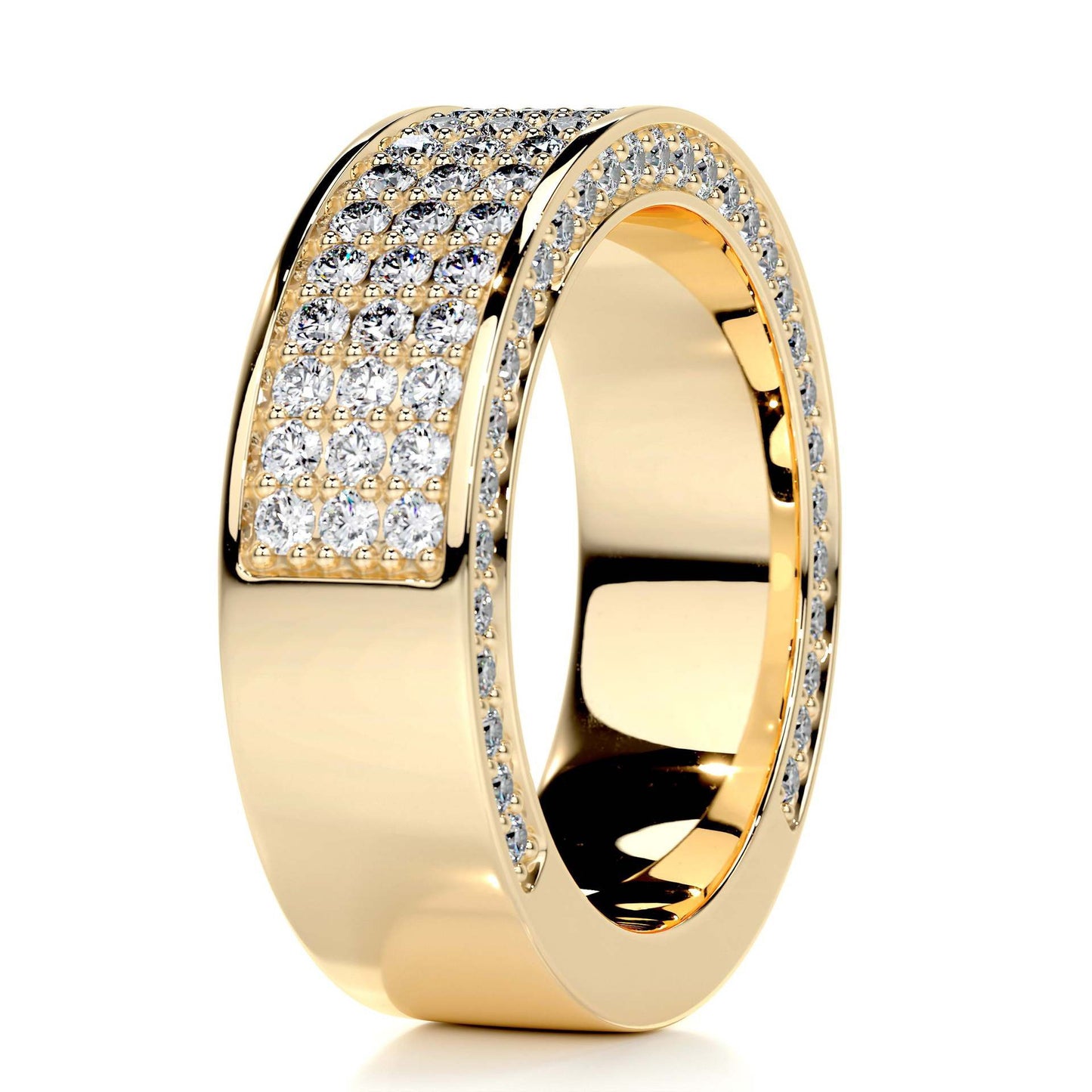 18K Queen Victoria Full Pavé Moissanite Band (1.3mm)