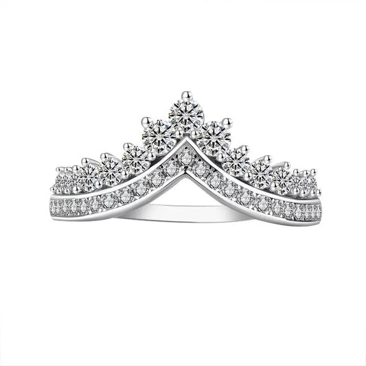Queen Mediena Crown Moissanite Ring