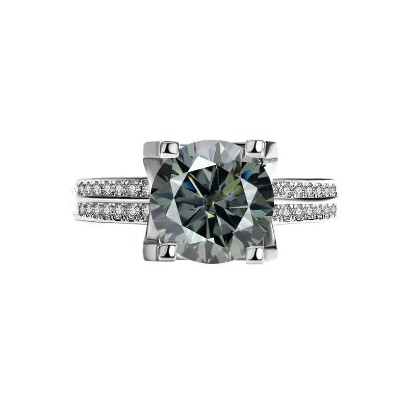 3CT Queen Zara Moissanite Ring