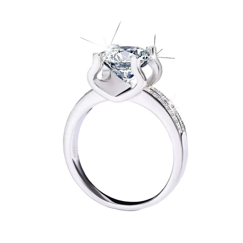 3CT Queen Zara Moissanite Ring