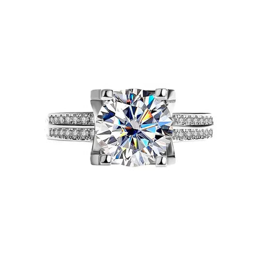 3CT Queen Zara Moissanite Ring