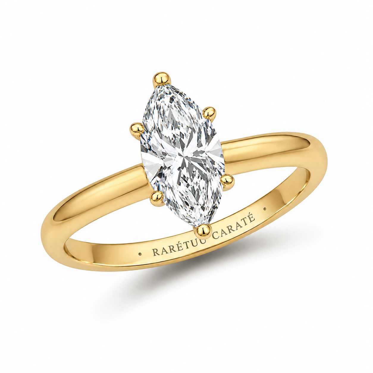 Queen Betty Marquise Moissanite Ring