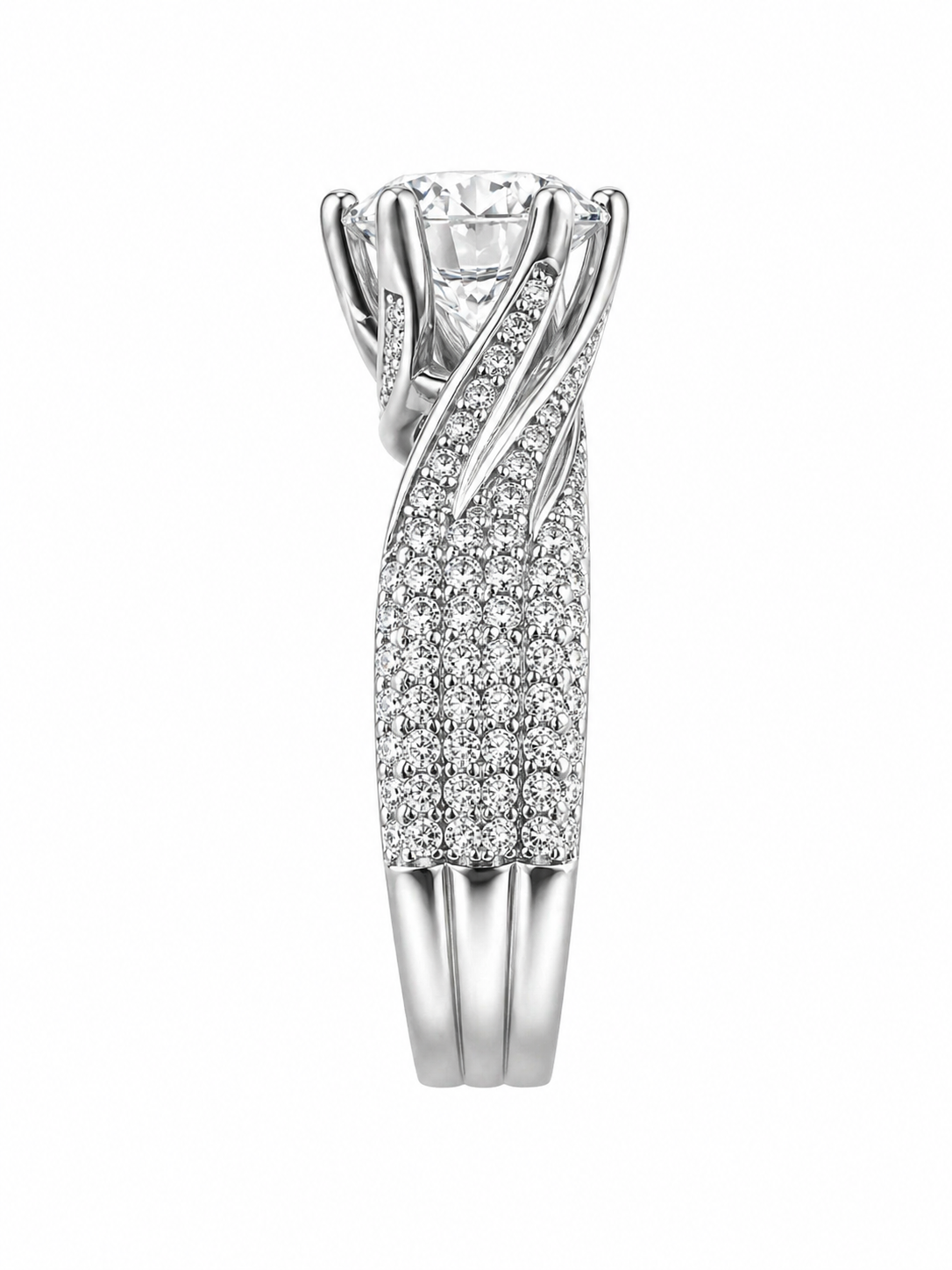 Queen Miera Moissanite Ring