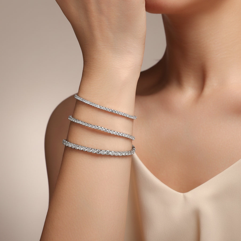 Queen Zahirah Tennis Bracelet – Infinity Line