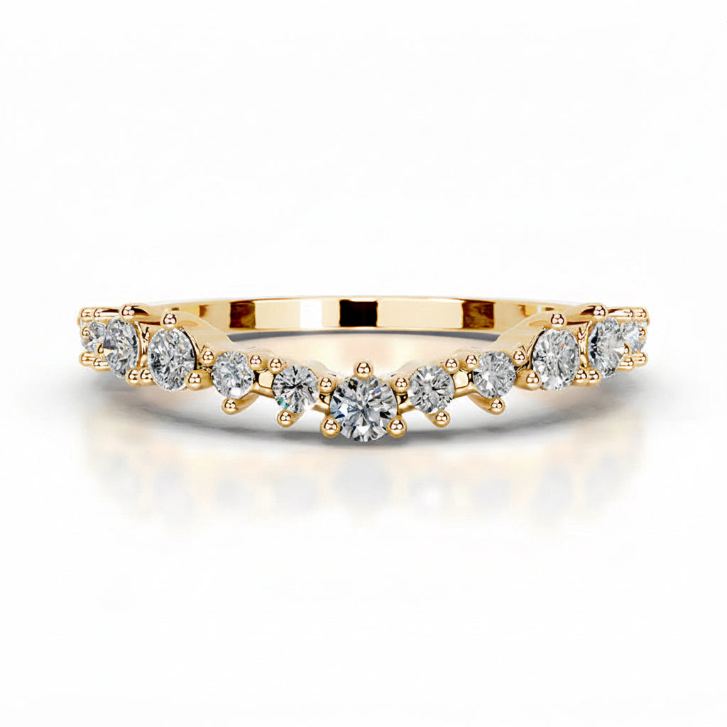 Baby Ayana Moissanite Bands