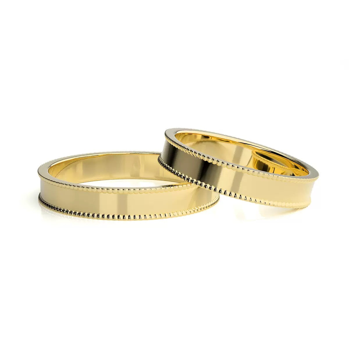 High edition gold couple ring
